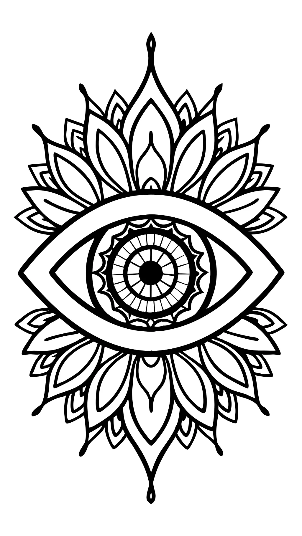 eye coloring pages for adults